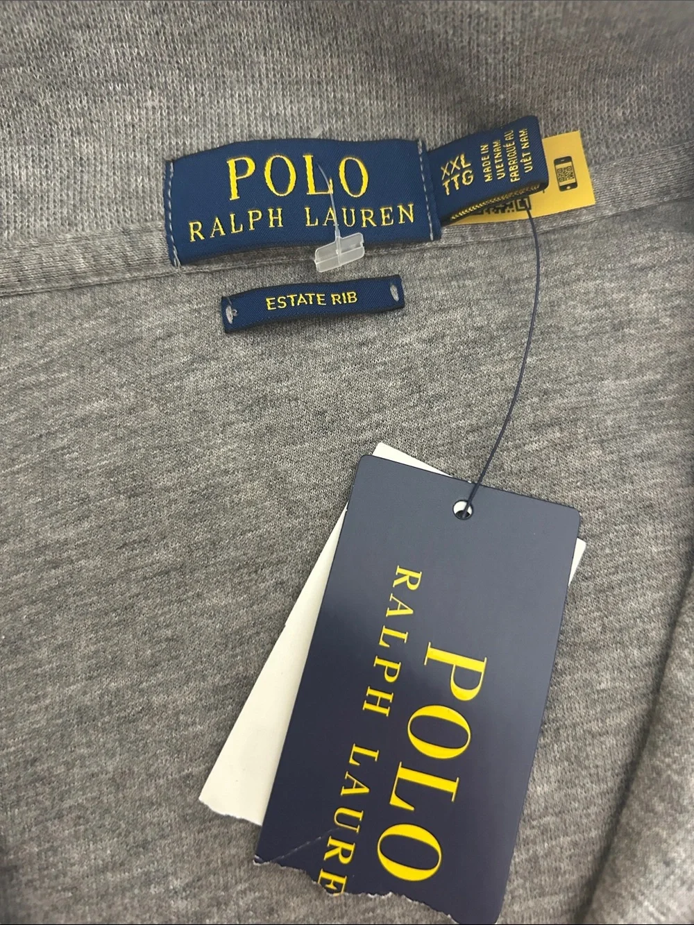 Polo Ralph Lauren Estate Rib Sweater in Classic Grey Size XXL